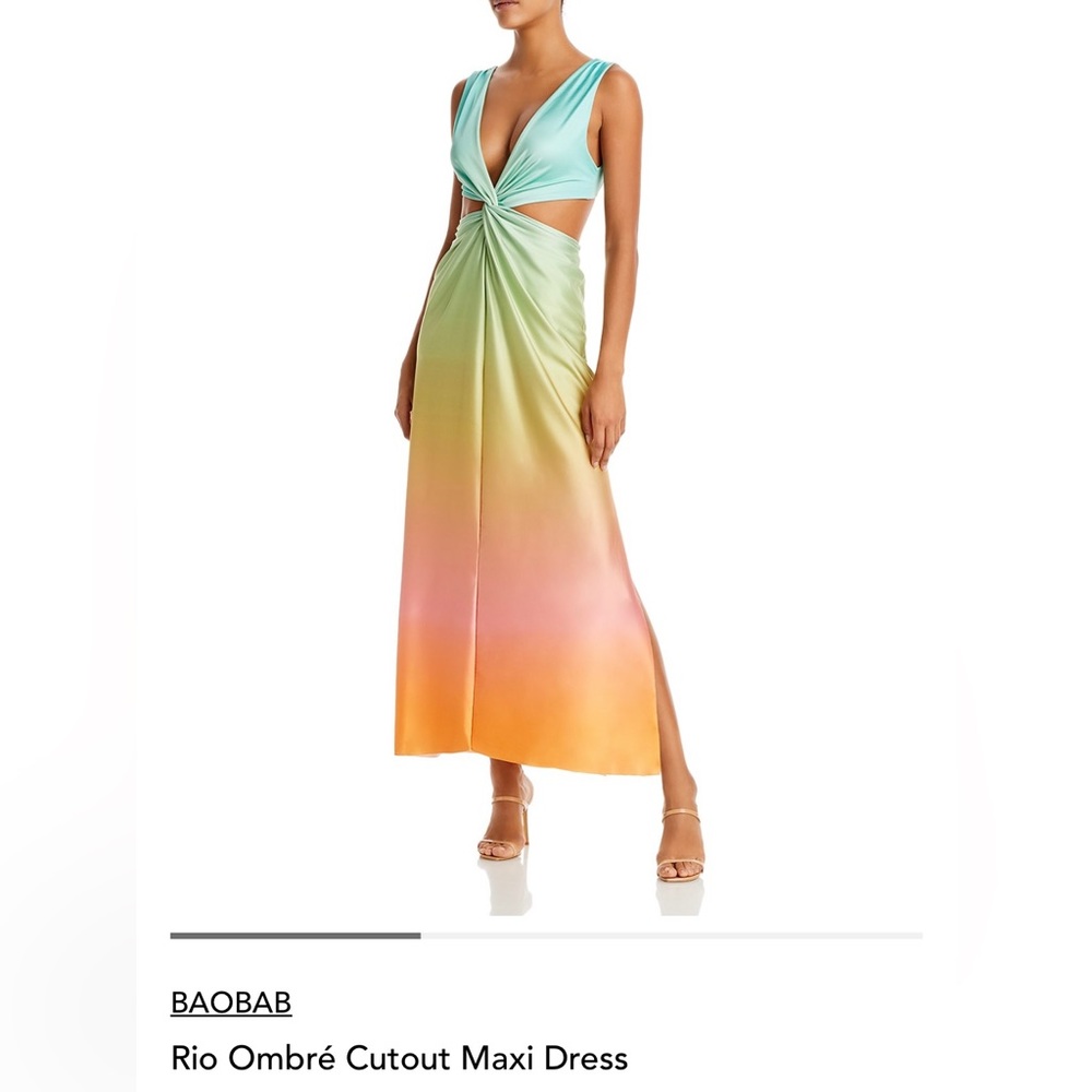 BAOBAB Rio Ombré Cutout Maxi Dress Size Small